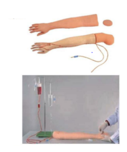Suture training arm