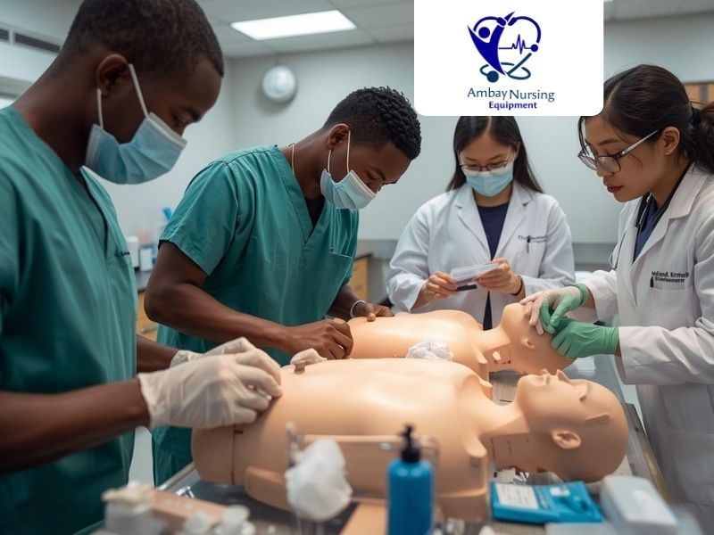 Basic nursing manikin used for clinical practice training